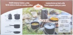 ESSCHERT DESIGN Pannenset Kampvuur - 4 Delig - Outdoor - Metaal -Camping Korting 1200x581 15