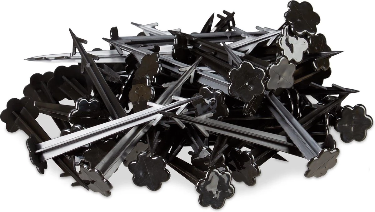 Relaxdays Grondzeilpen Kunststof - 100 Haringen - Grondpen Tuinzeil - Grondharing Set 6 Relaxdays Grondzeilpen Kunststof - 100 Haringen - Grondpen Tuinzeil - Grondharing Set - Afbeelding 6