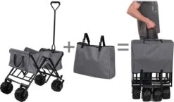 TecTake - Opvouwbare Bolderkar Heidrun Grijs -Camping Korting 1200x703 4