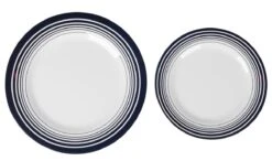 Bo-Camp - Servies - Classic - 16-Delig - Wit/Navy -Camping Korting 1200x710 6