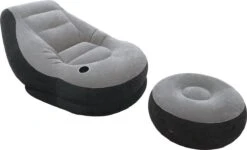Intex Lounge Stoel - Ultra Lounge - Opblaasbaar - Grijs/zwart -Camping Korting 1200x727 1