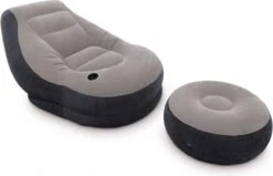 Intex Lounge Stoel - Ultra Lounge - Opblaasbaar - Grijs/zwart -Camping Korting 1200x771 1