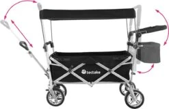 Tectake - Opvouwbare Bolderwagen Handkar Nico Zwart - 403549 -Camping Korting 1200x771 3