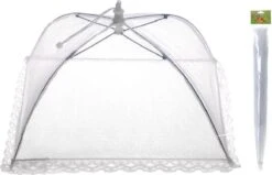 Merkloos Opvouwbaar Vliegennetje / Vliegenkapje 45 X 45 Cm - Hoogte 20 Cm -Camping Korting 1200x774 2