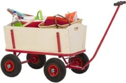 Benson Bolderkar - Bolderwagen Hout - Strandwagen - Kinderen - Boodschappenkar -Camping Korting 1200x792 1