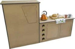 Camper Keuken MDF - Linkerkant EU - Inclusief Kledingstang + Wijnrek - Onbewerkt - Inbouw Kasten Inrichting Kampeerauto Caravan -Camping Korting 1200x794 1