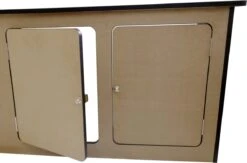 Camper Keuken MDF - Linkerkant EU - Inclusief Kledingstang + Wijnrek - Onbewerkt - Inbouw Kasten Inrichting Kampeerauto Caravan -Camping Korting 1200x794