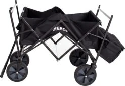 AREBOS Handwagen Vouwbare Dak Handwagen Vouwbare Trolley Uitrustingswagen Zwart -Camping Korting 1200x828 2