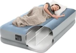 Intex 64166NP Raised Comfort Luchtbed 191x99x36 Cm Lichtblauw/Grijs -Camping Korting 1200x835