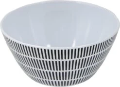 Bo-Camp Servies - Mix & Match - 16 Delig - Zwart/Wit -Camping Korting 1200x871 1