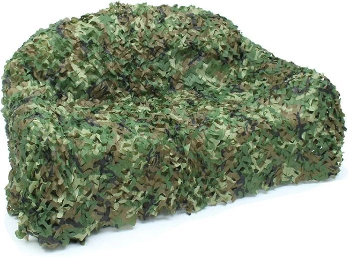 Camouflagenet 3x5m Groen 10 Camouflagenet 3x5m Groen - Afbeelding 10