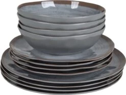 Bo-Camp Servies - Halo - 12-delig - Grijs -Camping Korting 1200x910 5