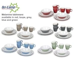 Bo-Camp Servies - Campingbord - 100% Melamine - 16-delig - Grijs -Camping Korting 1200x954 2