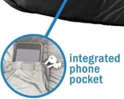 HikeMeister Mummy Slaapzak 1600 Gram - Kamperen - Zwart - Ca. 220 X 80 Cm - Met Binnenzak - Comfortzone: 0-15 Graden - Draagtas -Camping Korting 1200x964 1