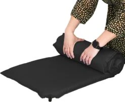 Springos Slaapmat | Zelfopblazend | 180 Cm | Inclusief Hoes | Zwart -Camping Korting 1200x986 4