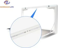 Merkloos NormadicLife® - Outdoor – Opklapbare Tafel - Eettafel – Tafel Voor Buitenkeuken - Caravan – Camper – Picknicktafel - Ingebouwd Ledlicht – Wit -Camping Korting 1200x993