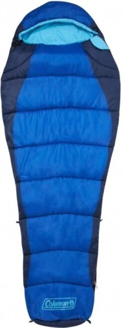 Coleman Fision 100 Mummy Slaapzak - 208 X 81 Cm - Blauw -Camping Korting 453x1200
