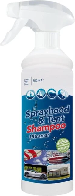 Ultramar - Reiniger Sprayhood & Tent Shampoo 500 Ml - Tentdoekreiniger Voor Bootkap, Tent, Cabriodak 17 Ultramar - Reiniger Sprayhood & Tent Shampoo 500 Ml - Tentdoekreiniger Voor Bootkap, Tent, Cabriodak -Camping Korting 459x1200 1