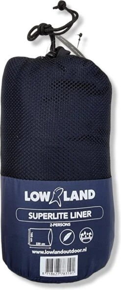 LOWLAND OUTDOOR® LAKENZAK - SUPERLITE - 2 PERS - 220X160 CM - 600GR -Camping Korting 501x1200