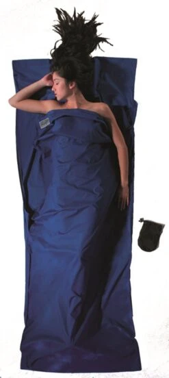 Cocoon TravelSheet - Lakenzak - Katoen - Ultramarine Blue -Camping Korting 537x1200