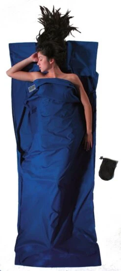 Cocoon TravelSheet - Lakenzak - Katoen - Ultramarine Blue -Camping Korting 538x1200