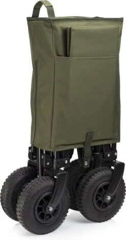 Campart Bolderkar HC-0915 - Opvouwbaar - Bolderwagen Met Stevig Harmonicaframe - Inclusief Opbergtas En Bodemplaat - Groen -Camping Korting 631x1200