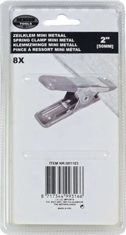 Benson Metalen Veerklem - 50 Mm - 8 Stuks -Camping Korting 643x1200