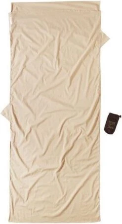 Cocoon TravelSheet - Lakenzak - Egyptisch Katoen - Beige -Camping Korting 653x1200 1