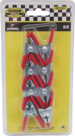 Benson Metalen Veerklem - 50 Mm - 8 Stuks -Camping Korting 665x1200