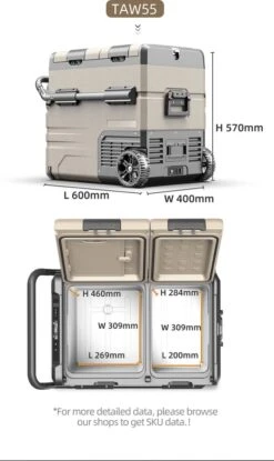 Alpicool 55L - Koelkast/vriezer - 12V-24V/230V - Compressor - APP - Voor Auto En Huis - Outdoor Camping Benodigdheden -Camping Korting 715x1200 2