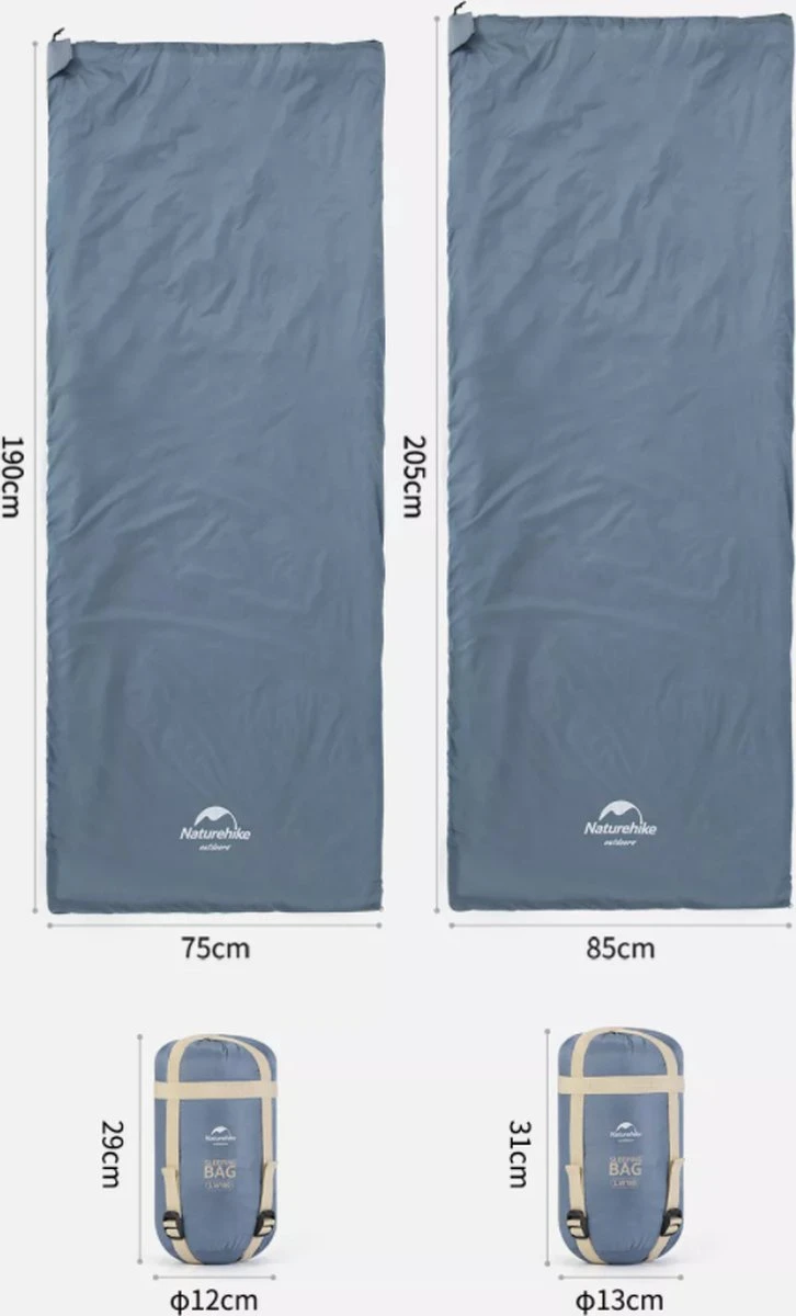 Naturehike® Slaapzak - Lichtgewicht - 205*85cm - Compact - Waterdicht - 3 Seizoenen Slaapzak Lente, Zomer & Herfst - Outdoor - Slaapzakken Volwassen & Kinderen 10 Naturehike® Slaapzak - Lichtgewicht - 205*85cm - Compact - Waterdicht - 3 Seizoenen Slaapzak Lente, Zomer & Herfst - Outdoor - Slaapzakken Volwassen & Kinderen - Afbeelding 10