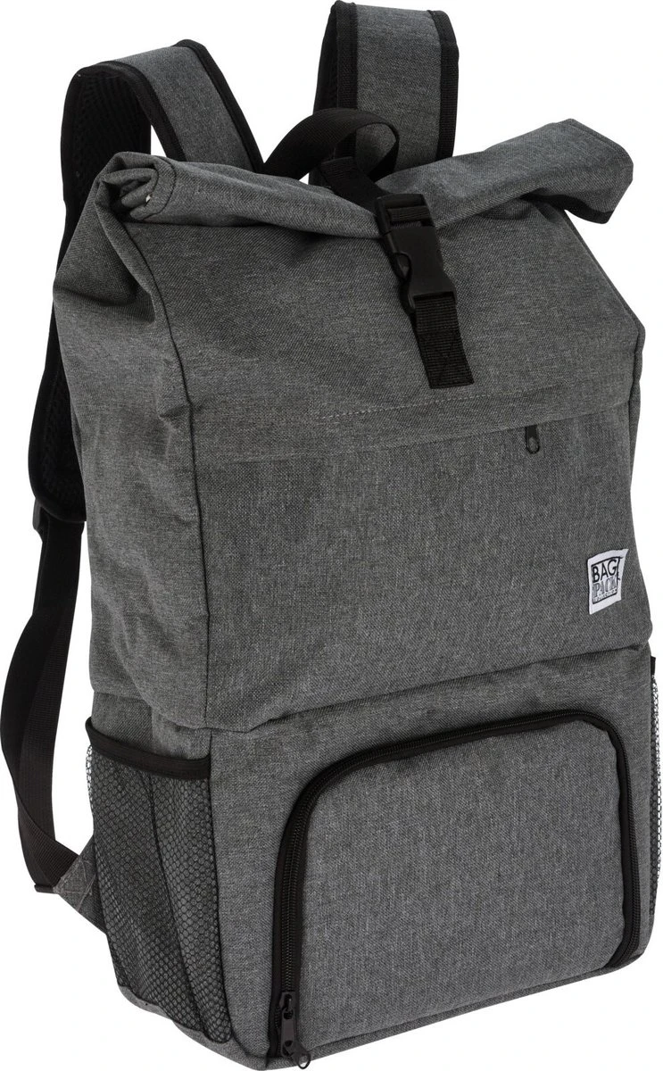 Merkloos Rugtas/rugzak Grijs - 30 X 12 X 60 Cm - 20 Liter - Met Koel Voorvakje - Koelrugzak 2 Merkloos Rugtas/rugzak Grijs - 30 X 12 X 60 Cm - 20 Liter - Met Koel Voorvakje - Koelrugzak - Afbeelding 2