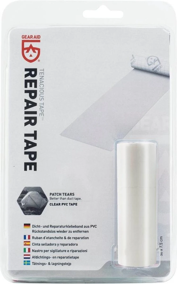 Gear Aid - Reparatie Tape - Tenacious - Universeel - Transparant 1 Gear Aid - Reparatie Tape - Tenacious - Universeel - Transparant