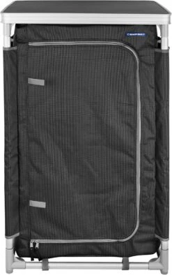 Campart Campingkast CU-0719 – Opvouwbaar En Verstelbaar - 4 Verstelbare Poten - 3 Lagen - Aluminium Frame - Grijs -Camping Korting 753x1200 1