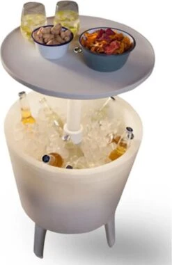 Keter Coolbar Partytafel – Lichtgevend - 49,5x49,5x57cm - Wit -Camping Korting 778x1200 2