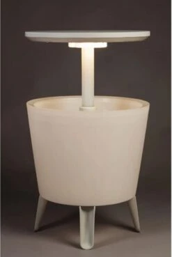 Keter Coolbar Partytafel – Lichtgevend - 49,5x49,5x57cm - Wit -Camping Korting 804x1200