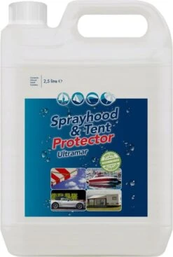 Ultramar - Sprayhood & Tent Protector 2,5L - Impregneermiddel Voor Bootkap, Tent, Cabriodak - Maakt Waterdicht En Geeft Extra Bescherming -Camping Korting 807x1200