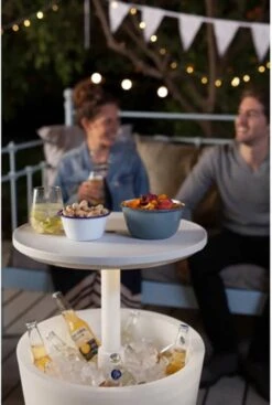 Keter Coolbar Partytafel – Lichtgevend - 49,5x49,5x57cm - Wit -Camping Korting 808x1200 1