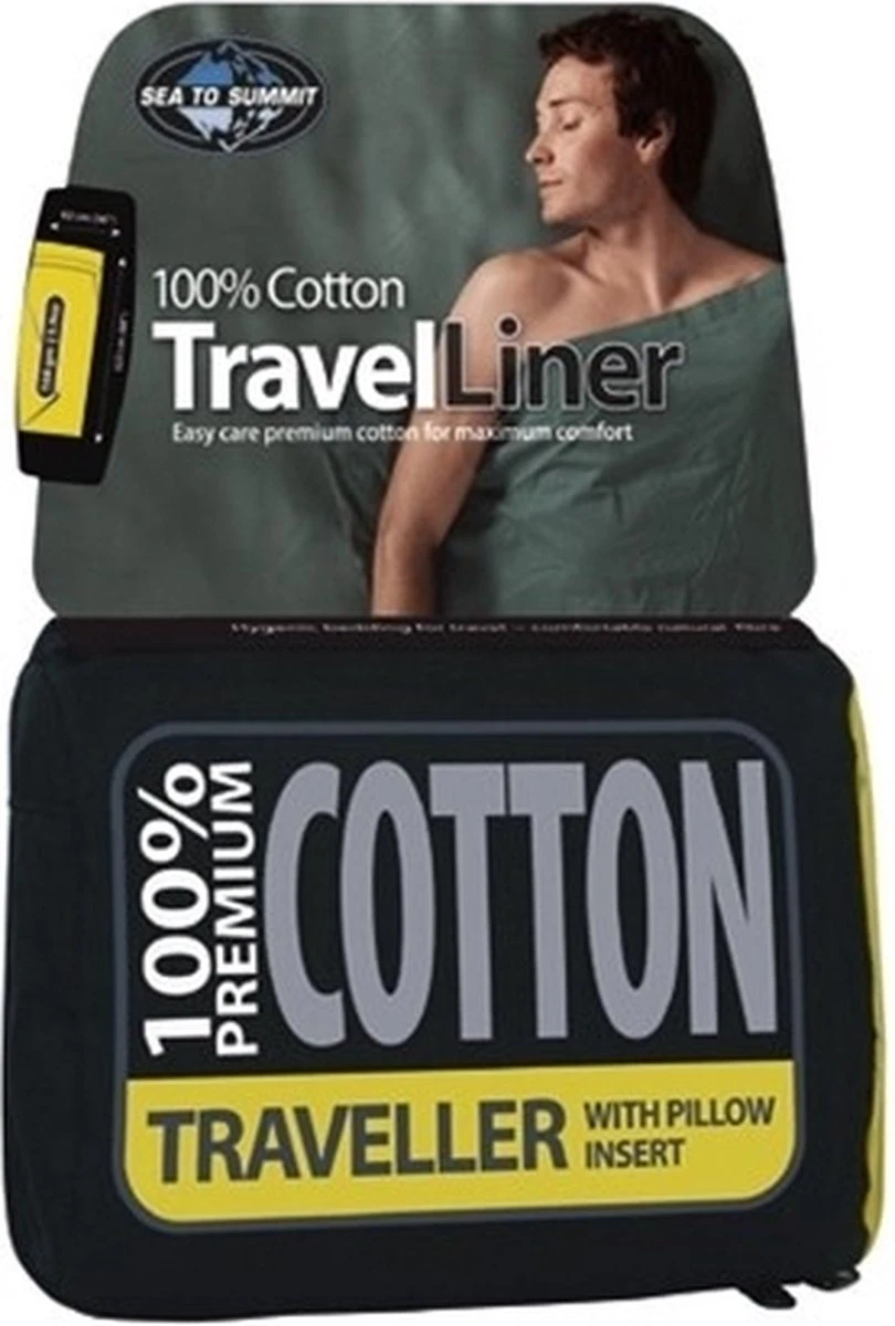 Sea To Summit - Premium Cotton Liner - Lakenzak - Katoen - Oceaan Blauw - Recht Model Lang 6 Sea To Summit - Premium Cotton Liner - Lakenzak - Katoen - Oceaan Blauw - Recht Model Lang - Afbeelding 6