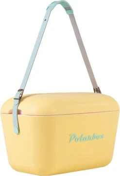 Merkloos Polarbox - Koelbox - Met Schouderband - Geel - 20 Liter - 45x30x(H)27cm -Camping Korting 820x1200 2