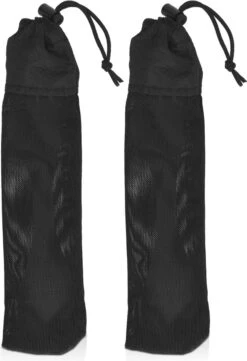 Navaris 2x Spork Titanium Campingbestek - Vork, Mes En Lepel In één - Bestek Voor Onderweg En Op Reis - Lichtgewicht - Inclusief Bewaarzakje -Camping Korting 820x1200