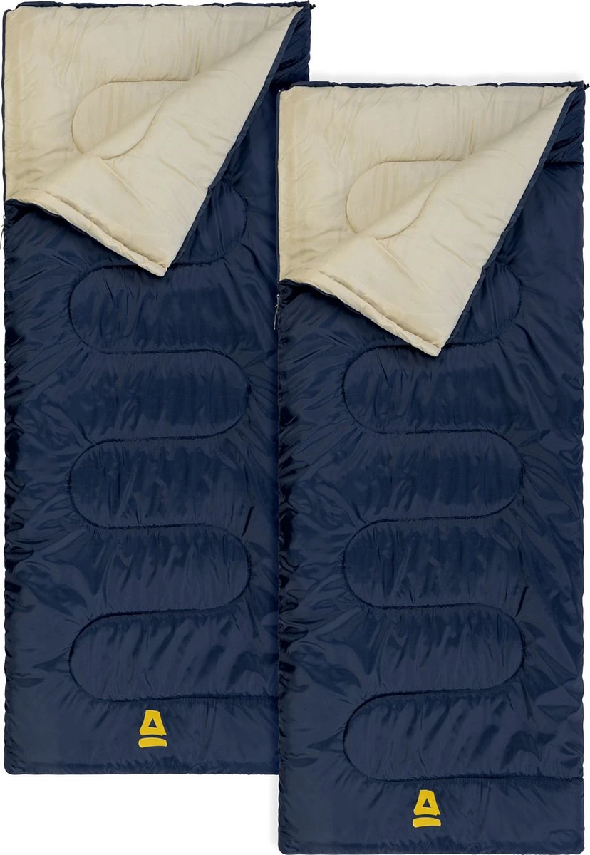 Abbey Camp Slaapzak Amsterdam - 2-pack - Dekenmodel - 210 X 85 Cm - Marine 1 Abbey Camp Slaapzak Amsterdam - 2-pack - Dekenmodel - 210 X 85 Cm - Marine