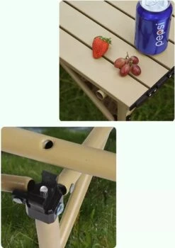 Buxibo - Lichtgewicht Vouwbare Campingtafel - Inklapbaar - Vis/Tuin/Picknick Tafel - Kamperen - Met Opberghoes - Aluminium - Grijs -Camping Korting 848x1200 1