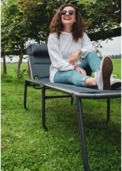 Travellife Barletta Ligbed - Antraciet / Donkergrijs -Camping Korting 854x1200