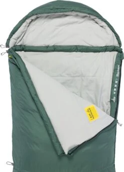 NOMAD® Triple-S Premium Plus Slaapzak (Links) | 220x80cm Groen | Lichtgewicht & Kwalitatief | Slaapzak | Incl Hoes -Camping Korting 869x1200