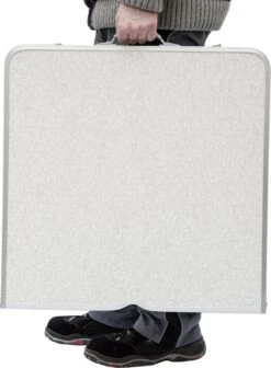 Inklapbare, In Hoogte Verstelbare Campingtafel 120x60x70cm Incl. 4 Inklapbare Krukken Campingtafel S -Camping Korting 883x1200