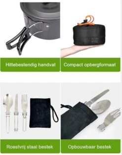 Hikr® Camping Pannenset - Complete 22-delige Kookset - Lichtgewicht - Kookgerei Servies - Outdoor - BPA-vrij - Keukengerei Set 12 Hikr® Camping Pannenset - Complete 22-delige Kookset - Lichtgewicht - Kookgerei Servies - Outdoor - BPA-vrij - Keukengerei Set -Camping Korting 945x1200 2