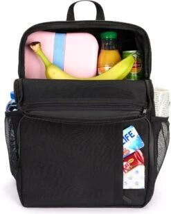 Sunflake Koeltas Rugzak (28L) - Geschikt Voor 16 Blikjes - Lunchtas Voor Dames En Heren - Zwart -Camping Korting 961x1200 3