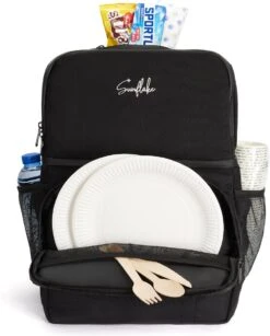 Sunflake Koeltas Rugzak (28L) - Geschikt Voor 16 Blikjes - Lunchtas Voor Dames En Heren - Zwart -Camping Korting 966x1200 3